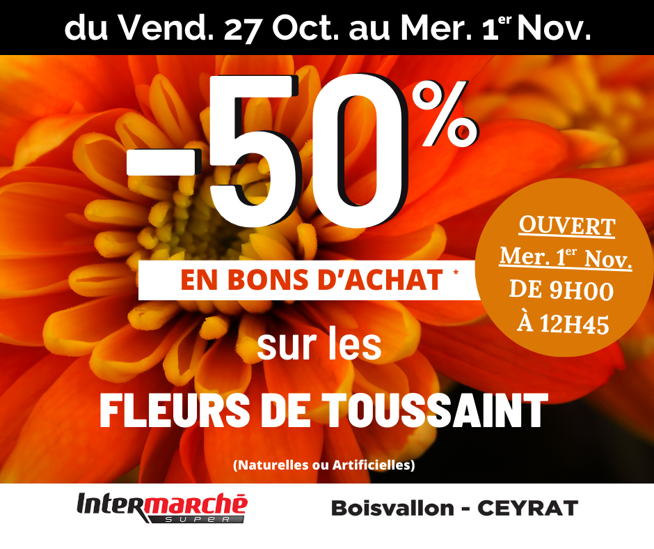 Intermarché : Offre spéciale Toussaint