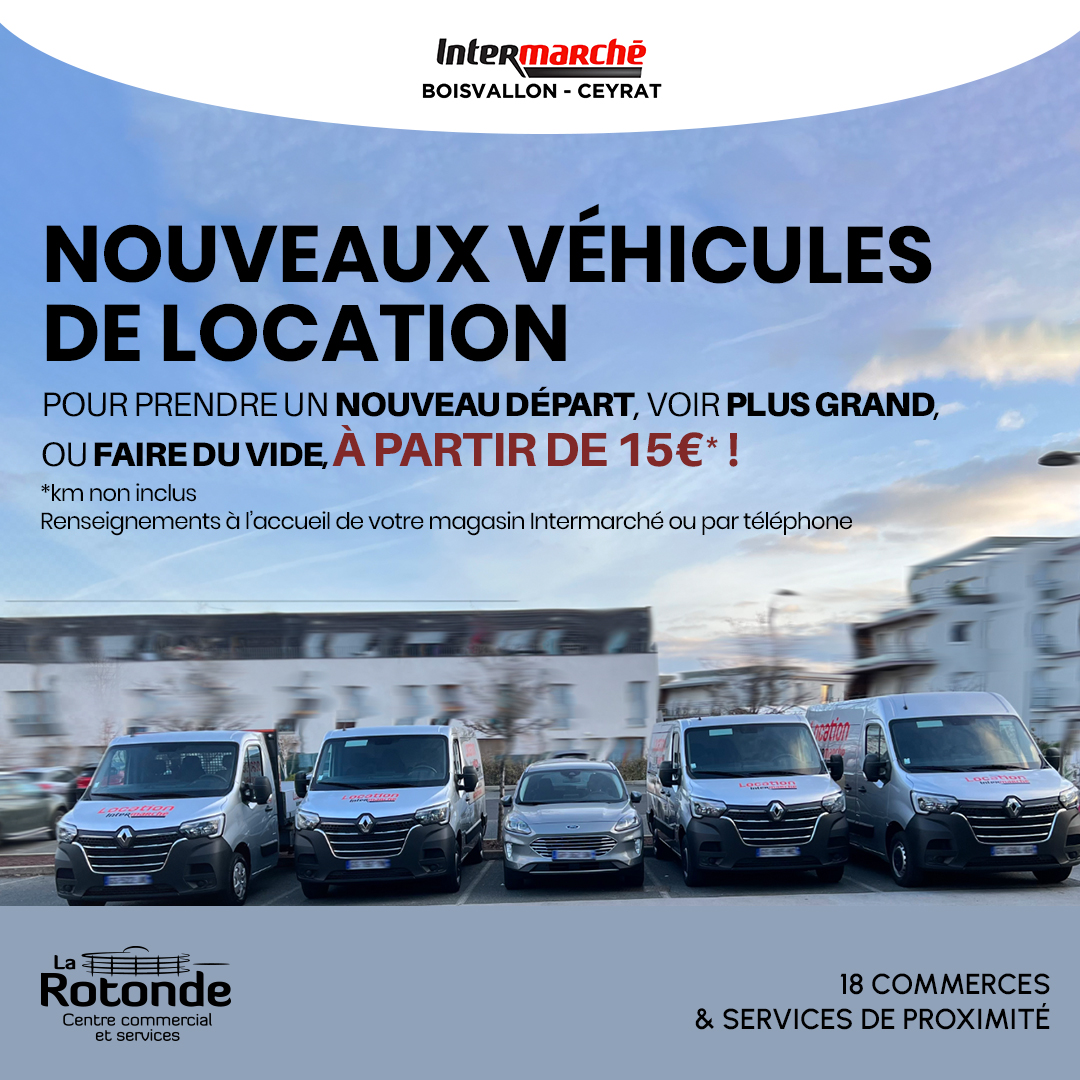 Intermarché – Nouveaux véhicules de location