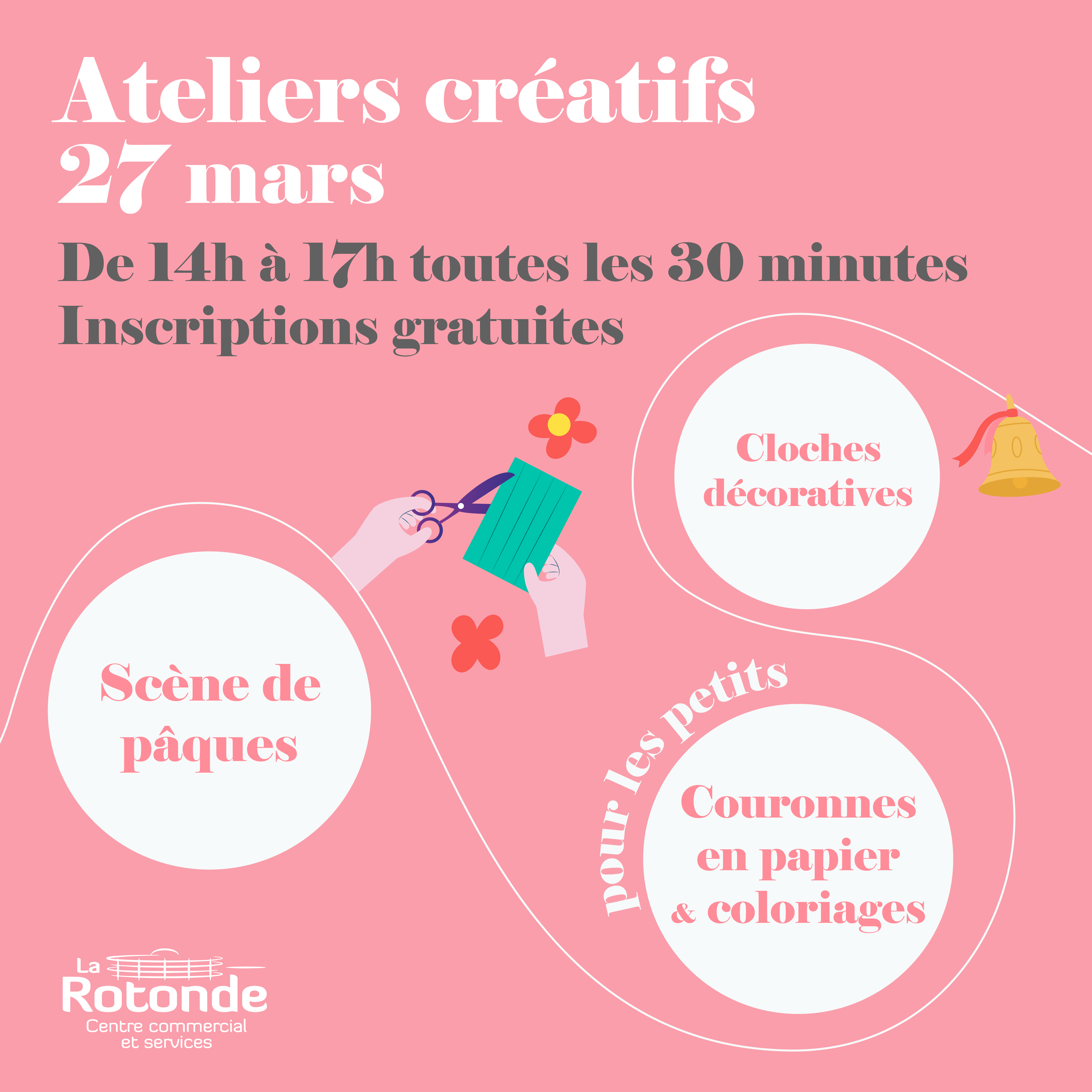 Ateliers créatifs le 27 mars 2024