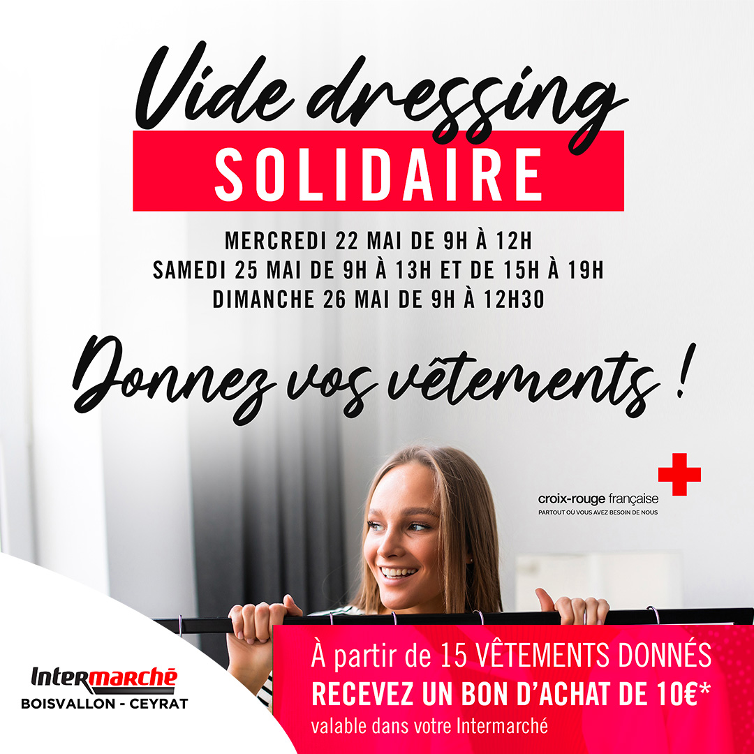 Intermarché – Vide dressing du 22 au 26 mai