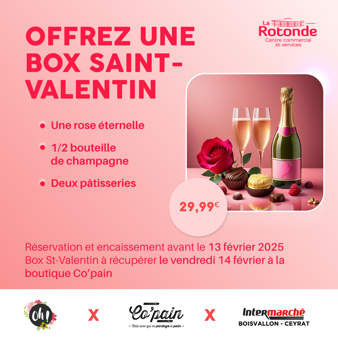 Oh Fleurs / Co’pain / Intermarché – Box Saint-Valentin