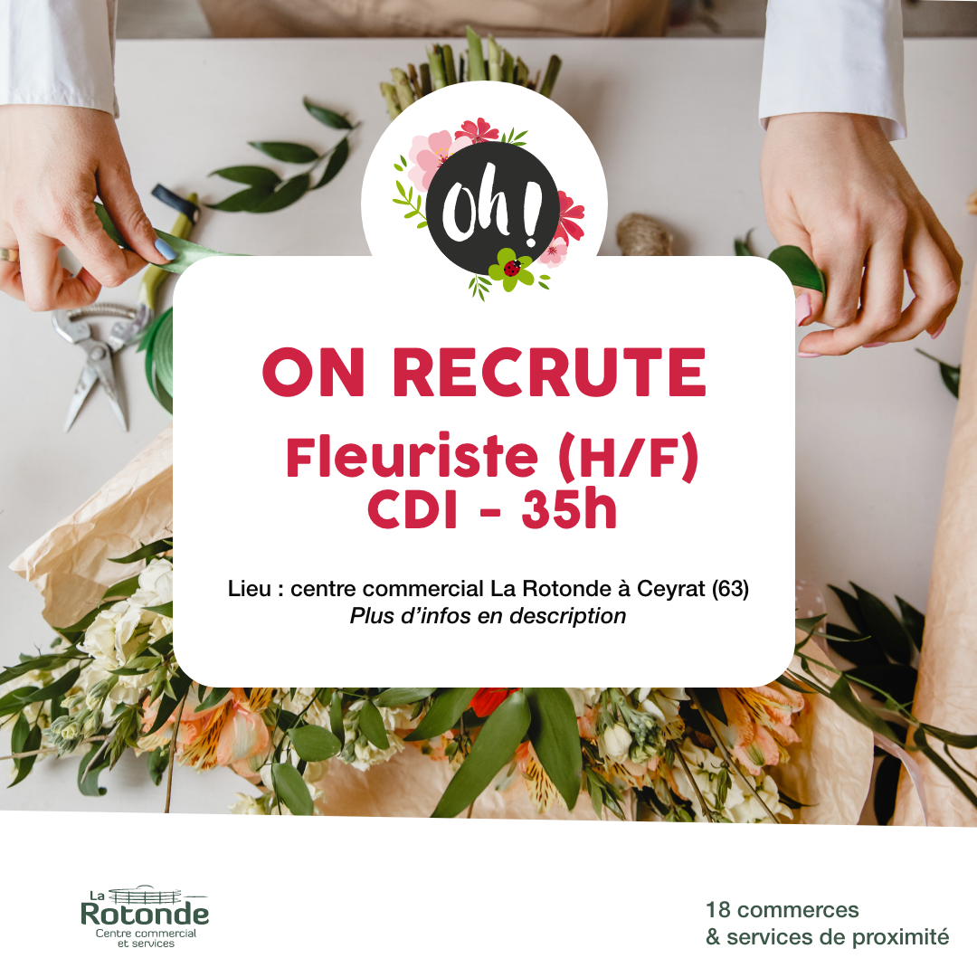 Oh ! Artisan Fleuriste : Recrutement fleuriste (H/F)
