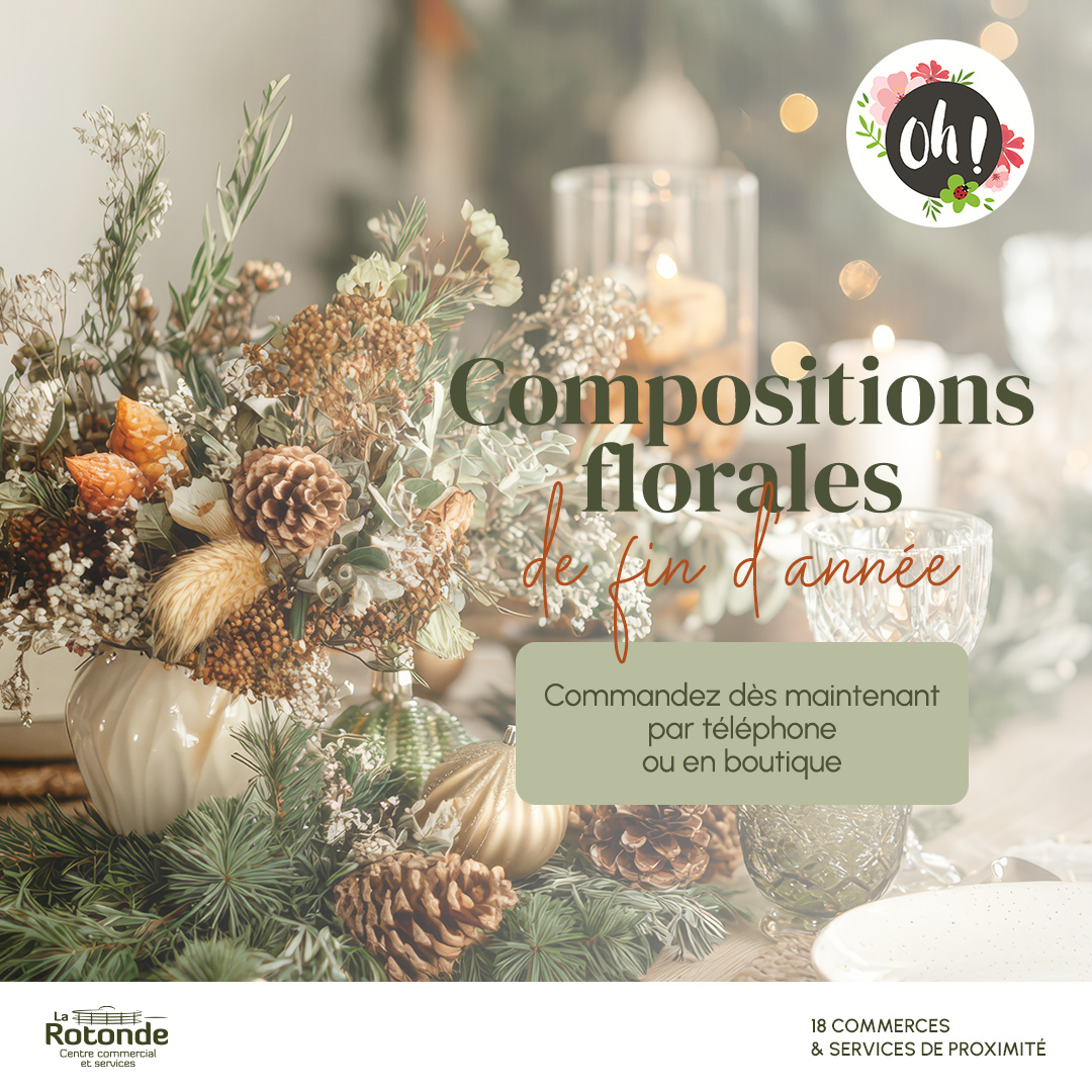 Oh ! Artisan Fleuriste – compositions de fin d&rsquo;année