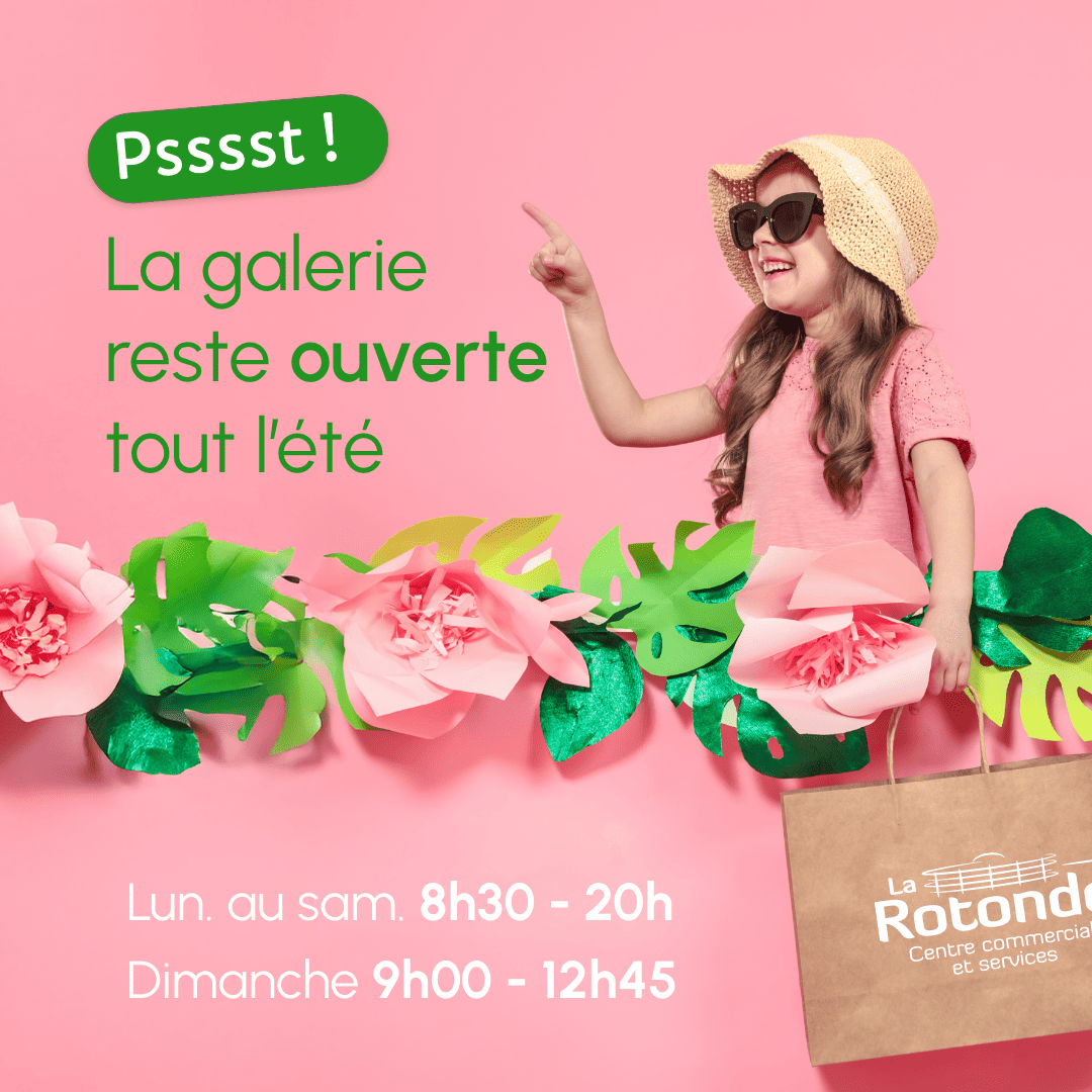 La galerie reste ouverte cet été